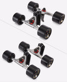 2pcs / Set Skateboard Trucks With 70x50mm Skate Wheel + Riser Pad + ABEC - 9 bearings with Installing Tool for Skateboard